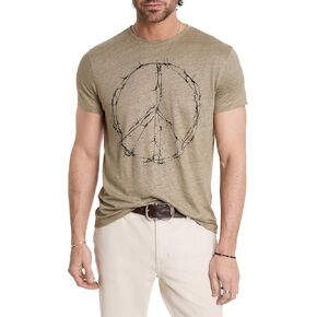 John Varvatos Men's Barbedwire Peace Tee
