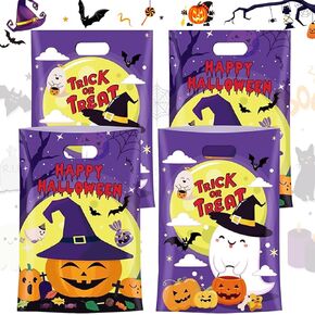 Elanket 40 Pack Easter Treat Bags,Plastic Easter Bags With Handles Bunny Party Favor, Gift Goodie Bag Bulk,Candy Treat Bag For Kids Eggs Hunt Basket Essentials Birthday