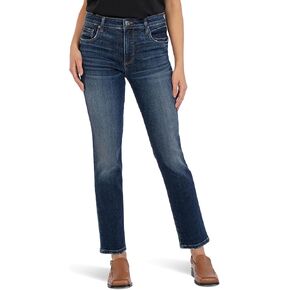 KUT from the Kloth Women's Reese High Rise Fab Ab Ankle Straight Long Inseam Regular Hem