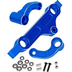 Aluminum Steering Bellcranks w/Bearings Upgrade Parts for Arrma 1/5 Kraton 8S BLX Outcast 8S BLX,Servo Saver Set Hop-Ups,Navy Blue