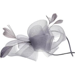 Fascinators Hat for Women Tea Party, Cocktail Mesh Feather Headband Clip Fascinators