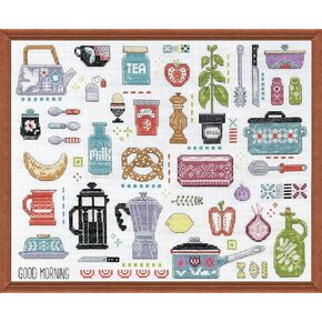 Design Works Crafts Retro Kitchen Counted Cross Stitch Kit