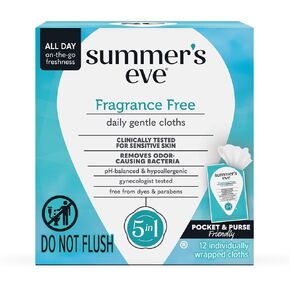 Summer's Eve, Ultimate Odor Control, Daily Feminine Wipes with Boric Acid, Removes Odor, On-the-go Body Wipes with pH Balance, 12 ct in Kuwait