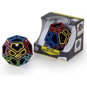 Meffert's Hollow Skewb Ultimate - The Original Transparent 12-Faced Brainteaser Puzzle from Recent Toys - Travel-Friendly Fun for Ages 9-Adult