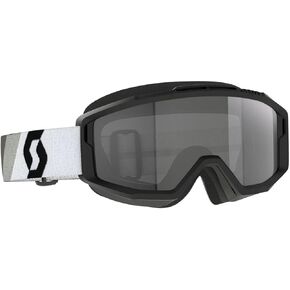 SCOTT 285538-7702053 Split OTG Sand Dust Goggle, Premium Black/White with Dark Grey Lens