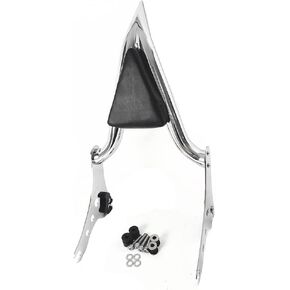 22" Black Detachable Rear Passenger Sissy Bar Backrest with Pad Fit for Harley Softail FXLR FXLRS FLSB Sport Gilde Low Rider S 2018 2019 2020 2021 2022 2023
