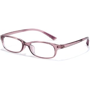 LVIOE Fashion Fake Clear Glasses for Women Y2k Non Prescription Blue Light Blocking Cosplay Eyewear Small Narrow Frame L22512