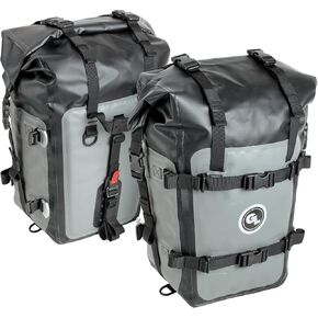 Giant Loop Mototrekk Panniers, Waterproof Side Luggage Rack-Mounted, Universal Fit, Ideal for Adventure Touring, Sport Touring, Dual Sport & More
