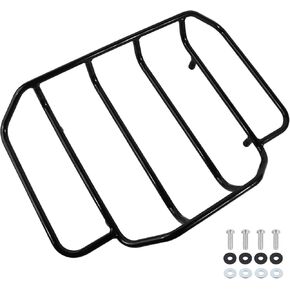 Black Air Wing Tour Pack Luggage Rack Trunk Top Rack Motorcycle Trunk Rail Rack for Harley Touring Street Glide Electra Glide Road Glide Road King Ultra Limited 1984-2024