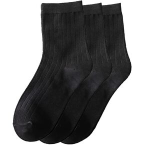 Women's Pure Color Simple Sock Soft Comfort Casual Cotton Crew Socks Free Size