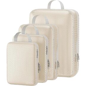 Compression Packing Cubes Travel, 8 set Ultralight Expandable 60% Space Saving Packing Cubes for Travel Compression,Suitcase Packing Cubes Organizing Accessories for Women/Men (black)