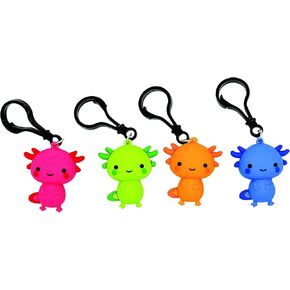 سلسلة مفاتيح Raymond Geddes Axolotl Backpack Buddy (عبوة من 24 قطعة) - سلسلة مفاتيح Axolotl للحيوانات الأليفة - هدايا رائعة للحفلات