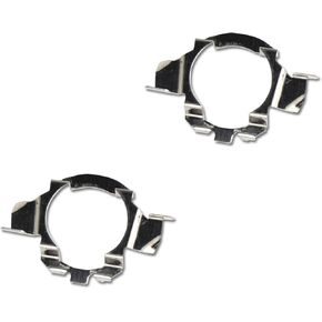 2 PCS H7 Led Light Bulb Adapter Holder, H7 Led Adapter Holders Retainers Clik Socket Base for Benz Audi BMW X5 VW New Bora Sagitar Buick Nissan (Silver)
