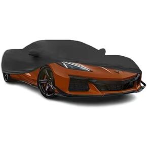 Custom Fit Indoor Full Car Cover Dust-Proof Protection Compatible with 2014-2019 Chevy Corvette C7 (Black)