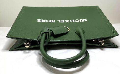 Michael Kors Mirella Medium Fern Green Pebbled Leather Satchel Crossbody Bag 35S4G7ZT2L in Saudi Arabia