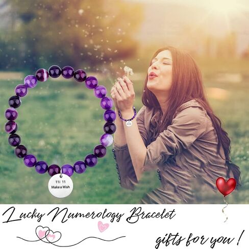 11:11 Make A Wish Bracelet Angel Number Bracelet Spiritual Jewelry Wishing Bracelet for Women,Lucky Numerology Bracelet in Saudi Arabia