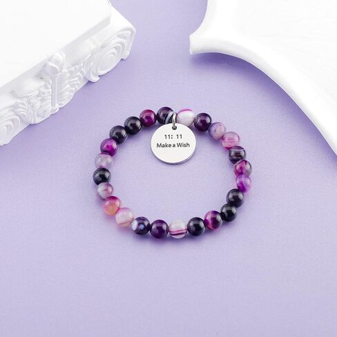 11:11 Make A Wish Bracelet Angel Number Bracelet Spiritual Jewelry Wishing Bracelet for Women,Lucky Numerology Bracelet in Saudi Arabia