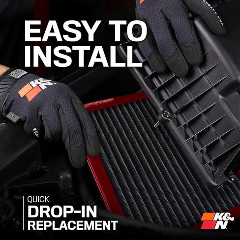فلتر هواء المحرك K&N Select، عالي الأداء، صناعي جاف، قابل للغسل، فلتر بديل، متوافق مع 2006-2017 Toyota/Lexus (Camry، Venza، ES250)، SA-2370 in Kuwait