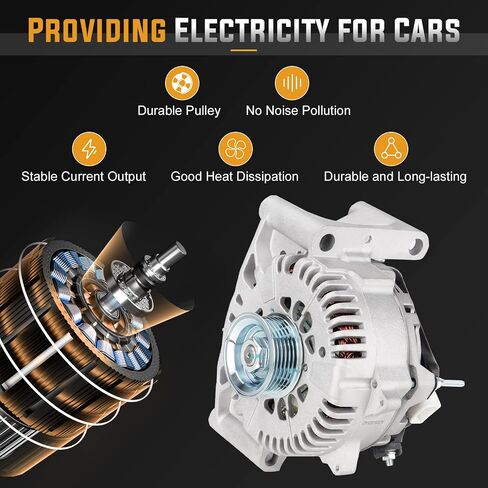 Alternator 3.0L Replacement Compatible with 2005-2007 Mercury Mariner 3L, 2005-2006 Mazda Tribute, 2005-2007 Ford Escape Replace AFD0112, AJC8-18-300B, RM4U2J-10D309-JC, 334-2653A in Saudi Arabia