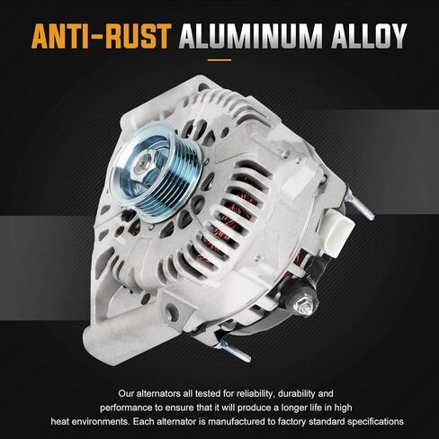 Alternator 3.0L Replacement Compatible with 2005-2007 Mercury Mariner 3L, 2005-2006 Mazda Tribute, 2005-2007 Ford Escape Replace AFD0112, AJC8-18-300B, RM4U2J-10D309-JC, 334-2653A in Saudi Arabia