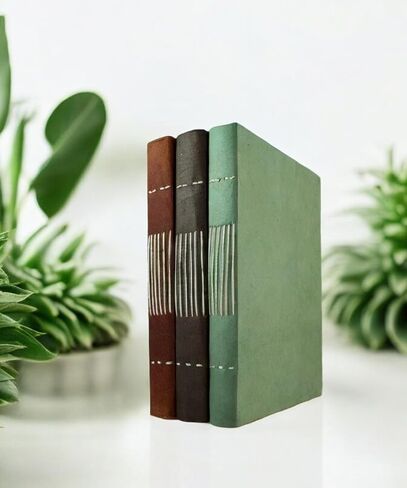 Kathmandu Valley Co. Nepali Keeper Journal with Handmade Lokta Paper. Made in Nepal. (6x9 Inches, Busy Bee) in Kuwait