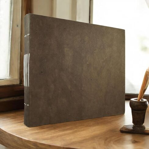 Kathmandu Valley Co. Nepali Keeper Journal with Handmade Lokta Paper. Made in Nepal. (6x9 Inches, Busy Bee) in Kuwait