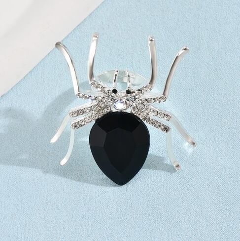 Halloween Spider Open Rings for Women，Statement Exaggerated Adjustable Zircon Gothic Retro Grunge Fashion Dainty Rings for Jewelry in Kuwait