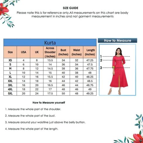 Yash Gallery Women's Cotton Slub Embroidered Anarkali Kurta in Kuwait