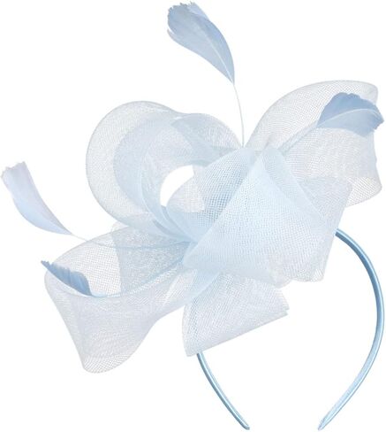 Fascinators Hat for Women Tea Party, Cocktail Mesh Feather Headband Clip Fascinators in Saudi Arabia