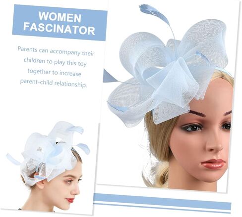 Fascinators Hat for Women Tea Party, Cocktail Mesh Feather Headband Clip Fascinators in Saudi Arabia