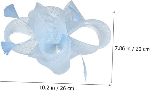 Fascinators Hat for Women Tea Party, Cocktail Mesh Feather Headband Clip Fascinators in Saudi Arabia