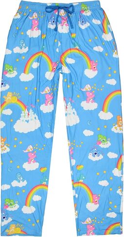 Care Bears Men's AOP Clouds and Rainbows Adult Lounge Sleep Pajama Pants with Drawstring Elastic Waistband in Saudi Arabia