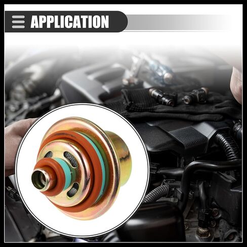 Fuel Injection Pressure Regulator, Fuel Pressure Regulator Gas, for Jeep Wrangler 1991-1995, Metal, with Ring, 12460604, Bronze Tone Durable Material in Saudi Arabia