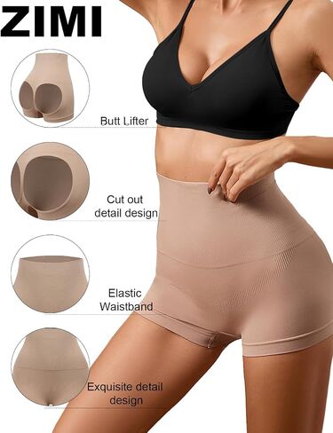 High Waisted Body Shaper Shorts Cut Out Shapewear for Women Tummy Control Hip Enhancer Underwear in Saudi Arabia