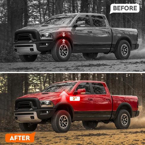 طقم رفع التسوية الأمامية مقاس 2 بوصة لسيارة Ford Ranger Bronco، Explorer(2WD) f150 f250 f350 Super Duty مع مسمار 3/4 بوصة، فواصل رفع زنبركية من الألومنيوم in Saudi Arabia