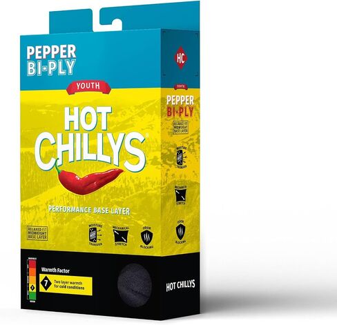 Hot Chillys Youth Pepper Bi-Ply Bottom Midweight Relaxed Fit Base Layer - UPF 30 Thermal Underwear Pants in Saudi Arabia