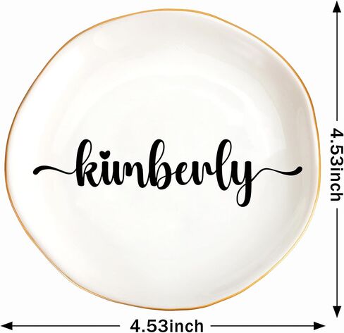 JoycuFF Lauren Jewelry Holder Gifts for Women, Personalized Name Gifts for Women, Birthday Bridesmaid Gifts for Women Best Friends for Wedding Day Mothers Day Anniversary Valentines Day in Kuwait