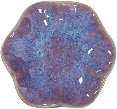 Leaf Flower Trinket Dish, Four Leaf Clover Ceramic Ring Holder, Lotus Leaf Jewelry Decorative Trinket Tray Plate Gifts for Women (Purple - Lotus Leaf) in Saudi Arabia
