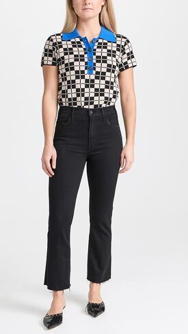 جينز نسائي صغير الحجم من MOTHER Lil Hustler للكاحل in Kuwait