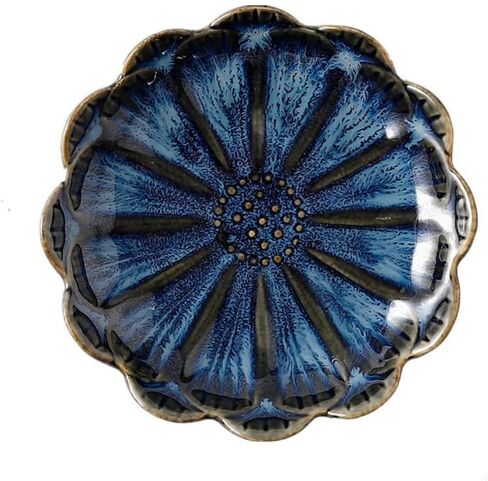 Leaf Flower Trinket Dish, Four Leaf Clover Ceramic Ring Holder, Lotus Leaf Jewelry Decorative Trinket Tray Plate Gifts for Women (Purple - Lotus Leaf) in Saudi Arabia