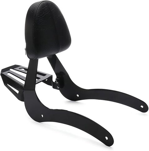 Sissy Bars مناسبة للكشافة الهندية Sixty Scout 2014 2015 2016 2017 2018 2019 2020 2021، وسادة المقعد الخلفي للركاب باللون الأسود ومسند الظهر ورف الأمتعة in Kuwait