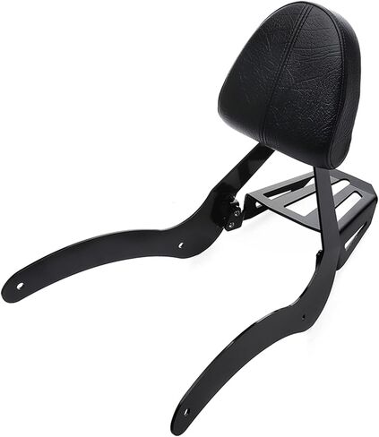 Sissy Bars مناسبة للكشافة الهندية Sixty Scout 2014 2015 2016 2017 2018 2019 2020 2021، وسادة المقعد الخلفي للركاب باللون الأسود ومسند الظهر ورف الأمتعة in Kuwait