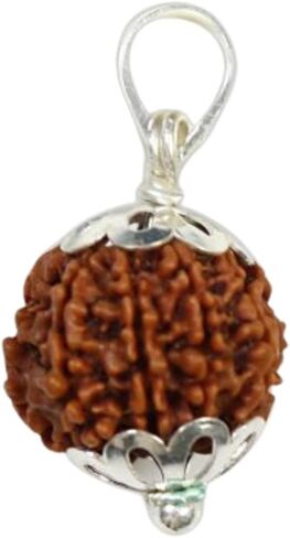 NAISHA Himalayan 10 Mukhi Rudraksha Bead، 100% قلادة بذور Rudraksha الأصلية والمعتمدة بنسبة 100%، خرزة Rudraksha بوجا/الصلاة/التأمل in Kuwait