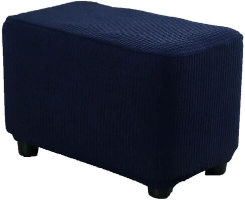 Ottoman Cover Rectangular, Small Rectangle Ottoman Slipcover, Stretch Ottoman Footstool Slip Covers, Water-Resistant in Saudi Arabia