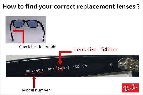 Polarized Replacement Lenses Compatible with Rayban Original Wayfarer RB2140-54mm Sunglasses - Crafted in USA - in Kuwait