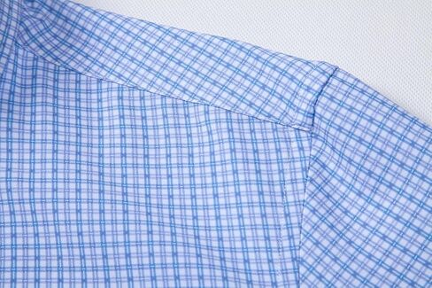 Mens Dress Shirts Stretch Long Sleeve Button Down Shirts Print Regular Fit Casual Busines Shirt in Saudi Arabia