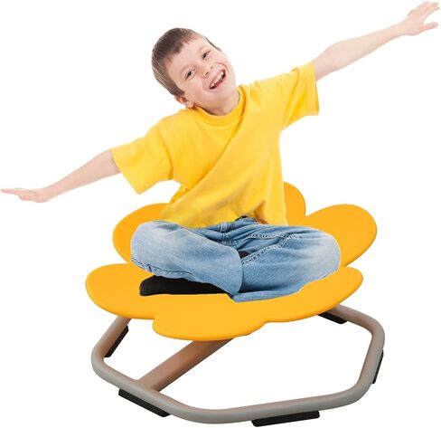 Sensory Spinning Chair for Autistic Kids, Sit and Spin Toys for Toddlers, Autism Swivel Chair Promote Coordination, Spinning Seat for Kids 3-5-7-10-12, Gifts for Autism Children in Saudi Arabia