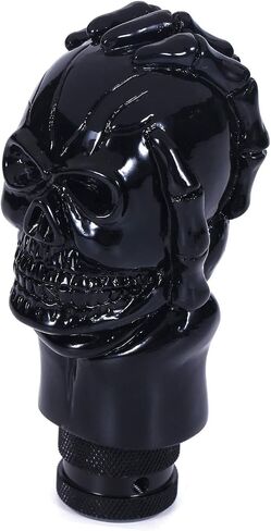 Skull Shifter Knob Stick Shift Handle Gear Shifting Lever Transmissions Fit Most Manual Automatic Cars Truck SUV (Black) in Kuwait