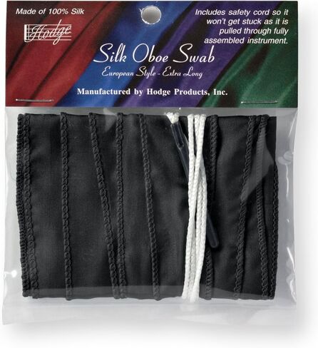 Hodge Silk Long Oboe Swab - Burgundy in Kuwait