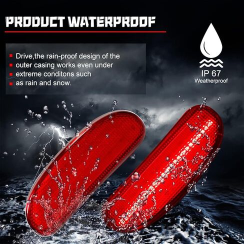 GTINTHEBOX Red Lens Rear Side Marker Light Fender Lamp Housing Assembly Compatible with 2009-2014 NISSAN CUBE 26195-1FC0A in Saudi Arabia